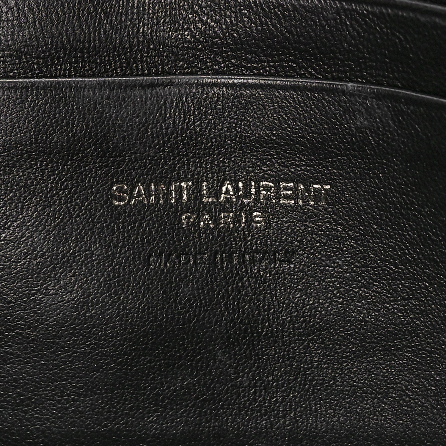 Saint Laurent Calfskin Crocodile Embossed Monogram Mini Lou Camera Bag Black 6 of 9