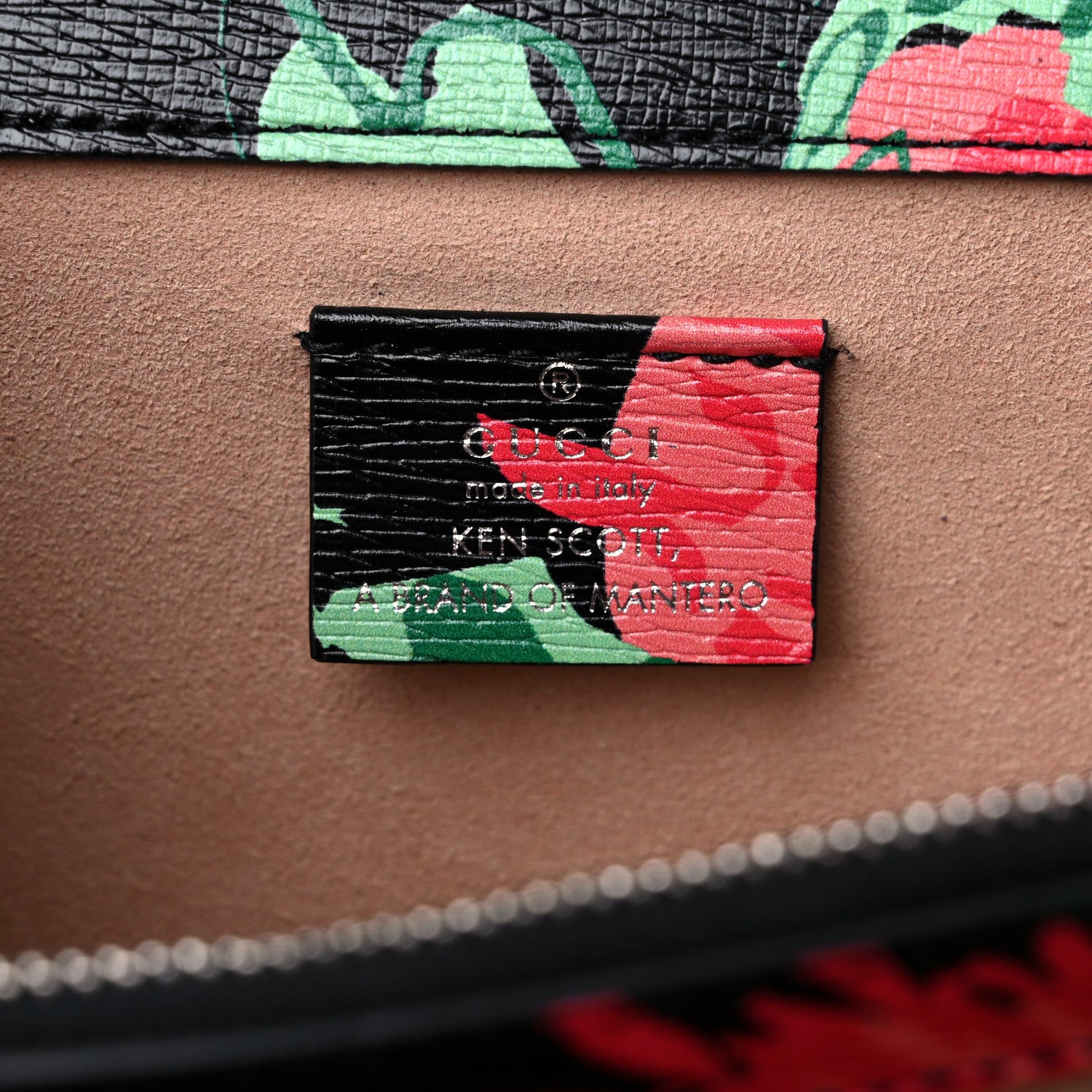 Gucci X KEN SCOTT New Shangai Calfskin Jenny Floral Print Small Dionysus Shoulder Bag Black Pink 5 of 7