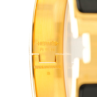 Hermes Enamel Narrow Clic Clac H Bracelet PM Black 3 of 5