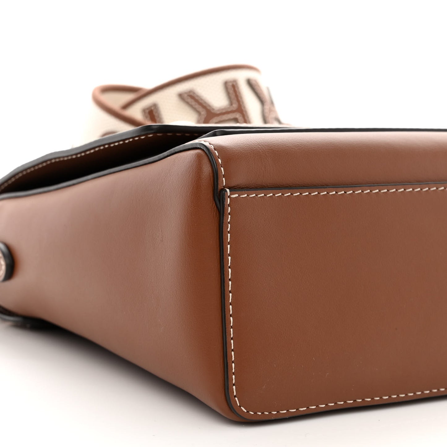 Calfskin Note Crossbody Bag Tan
