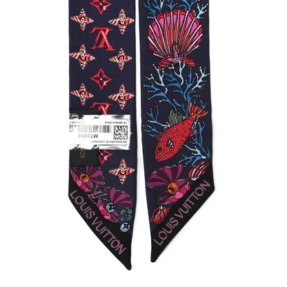 Louis Vuitton Silk Sea Of Love BB Bandeau Navy 3 of 4