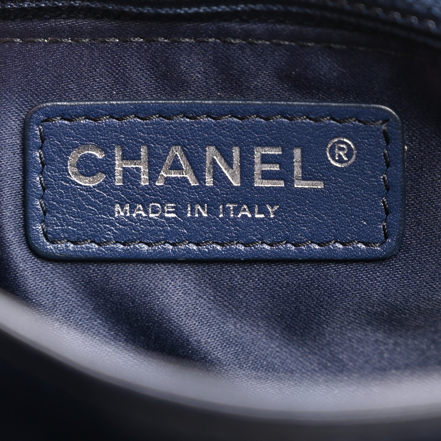Chanel Lambskin Quilted Jumbo Chanel 3 Flap Navy 6 of 10