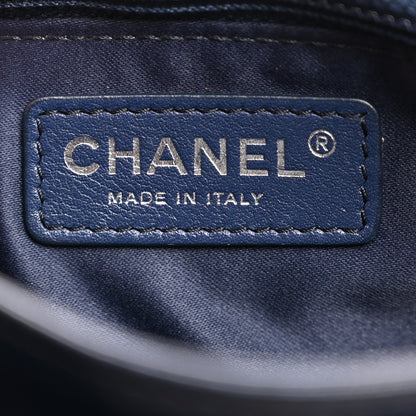 Chanel Lambskin Quilted Jumbo Chanel 3 Flap Navy 6 of 10