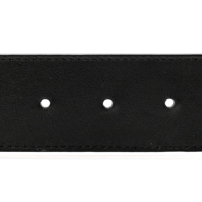 Gucci Textured Calfskin Double G 40mm Belt 75 30 Black 3 of 6