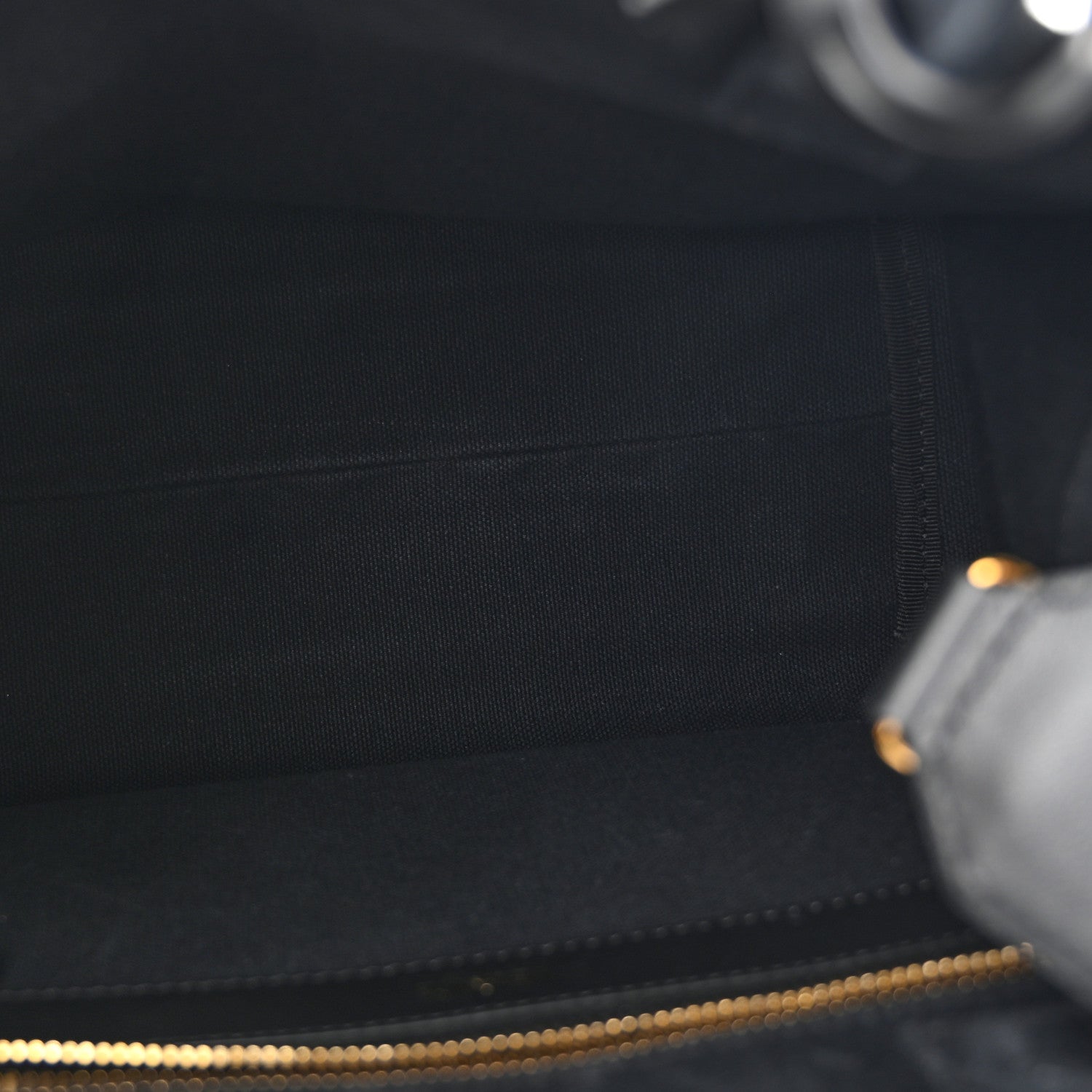 Versace Canvas Studded Small Logo Tote Bag Black 5 of 11