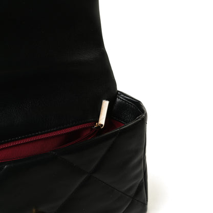 Chanel Goatskin Quilted Medium Chanel 19 Flap Black 13 of 14