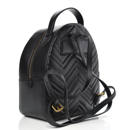 Gucci Calfskin Matelasse GG Marmont Backpack Black 2 of 9
