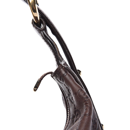 Gucci Guccissima Medium Horsebit Chain Hobo Dark Brown 13 of 15