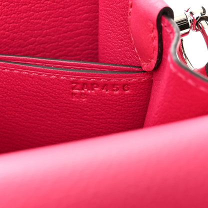 Hermes Evercolor Matte Alligator Mini Touch Sac Roulis Rose Mexico 7 of 11