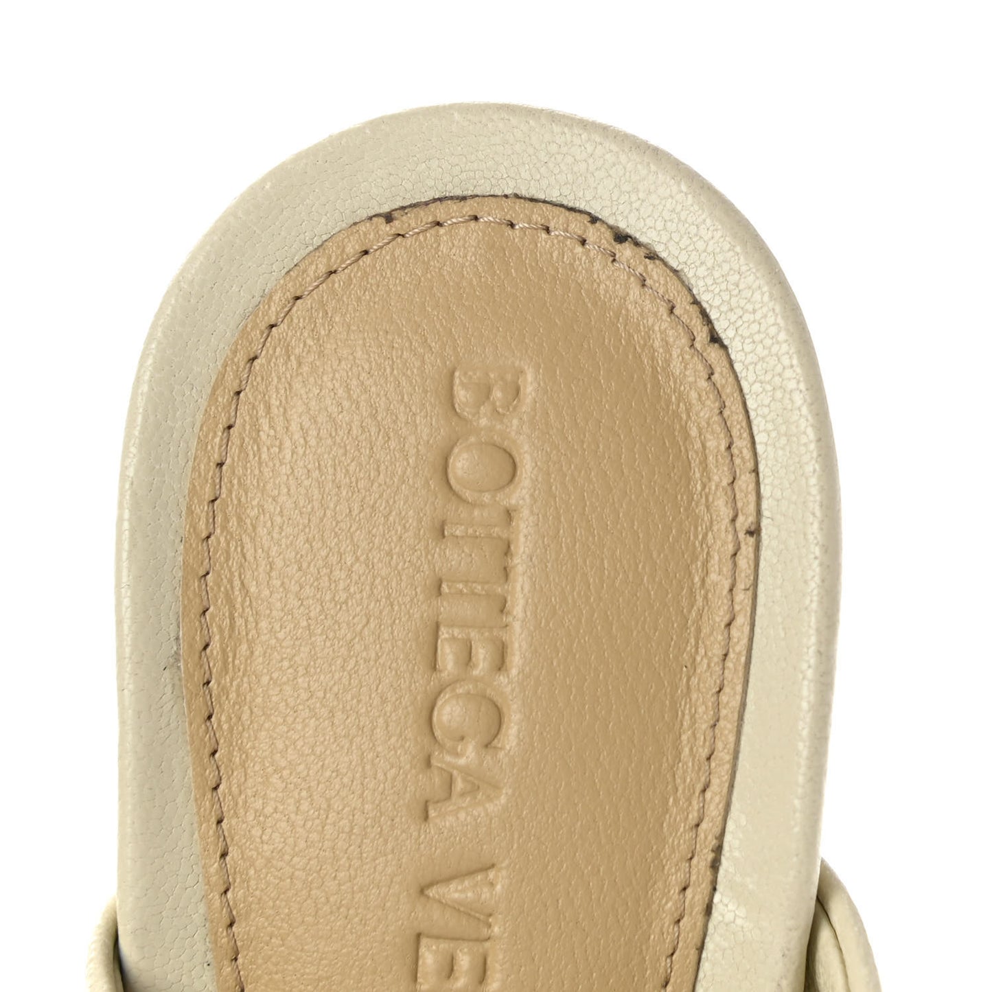 Nappa Stack Mule Sandals 35 Sea Salt