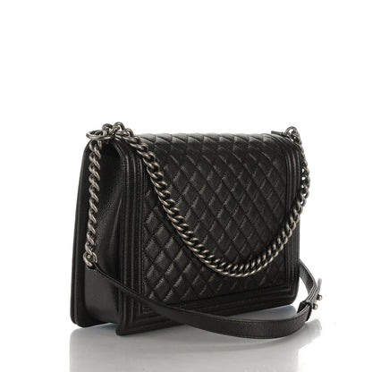 Chanel Caviar Quilted Large Boy Flap Black 3 of 8