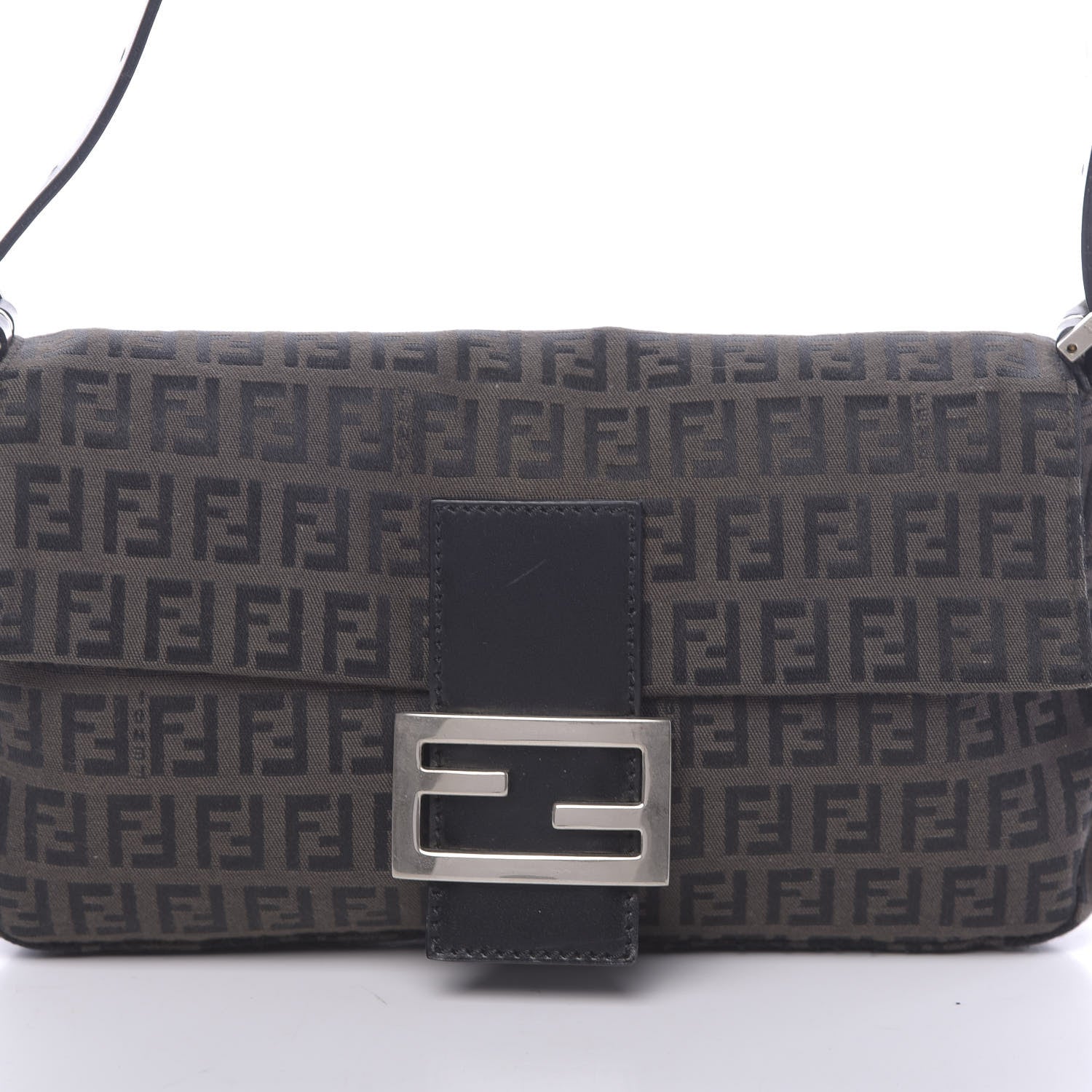 Fendi Zucchino Baguette Brown 10 of 11