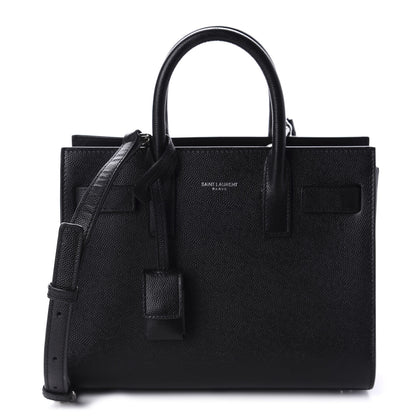 Saint Laurent Grained Calfskin Nano Sac De Jour Black 1 of 10