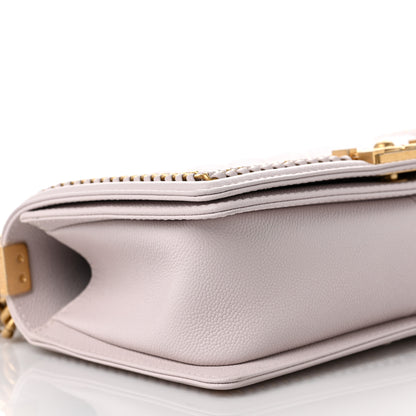 Chanel Caviar Quilted Chain Around Medium Boy Flap Light Purple 8 of 9