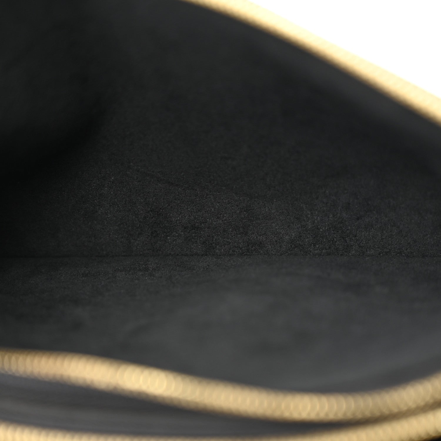 Louis Vuitton Empreinte Monogram Giant Double Zip Pochette Black Cream 5 of 15