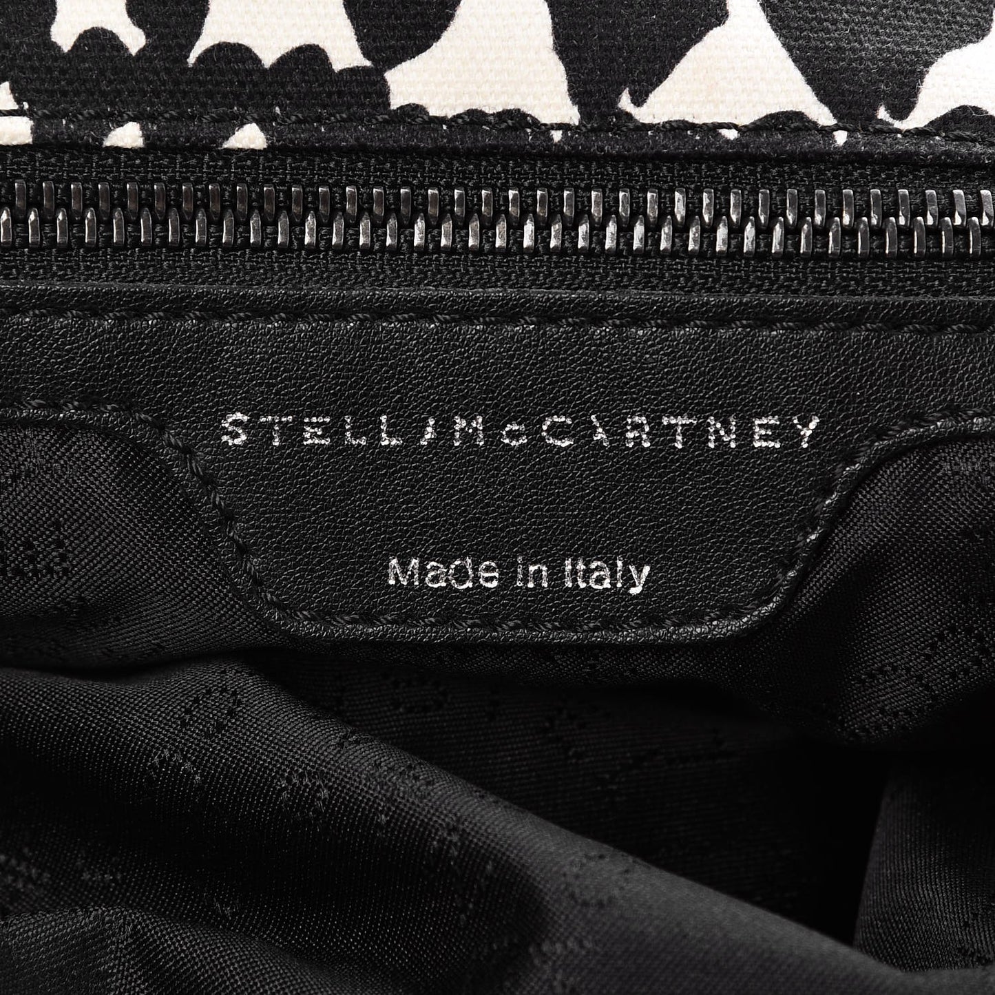 Shaggy Deer Hearts Falabella Backpack Bag Black