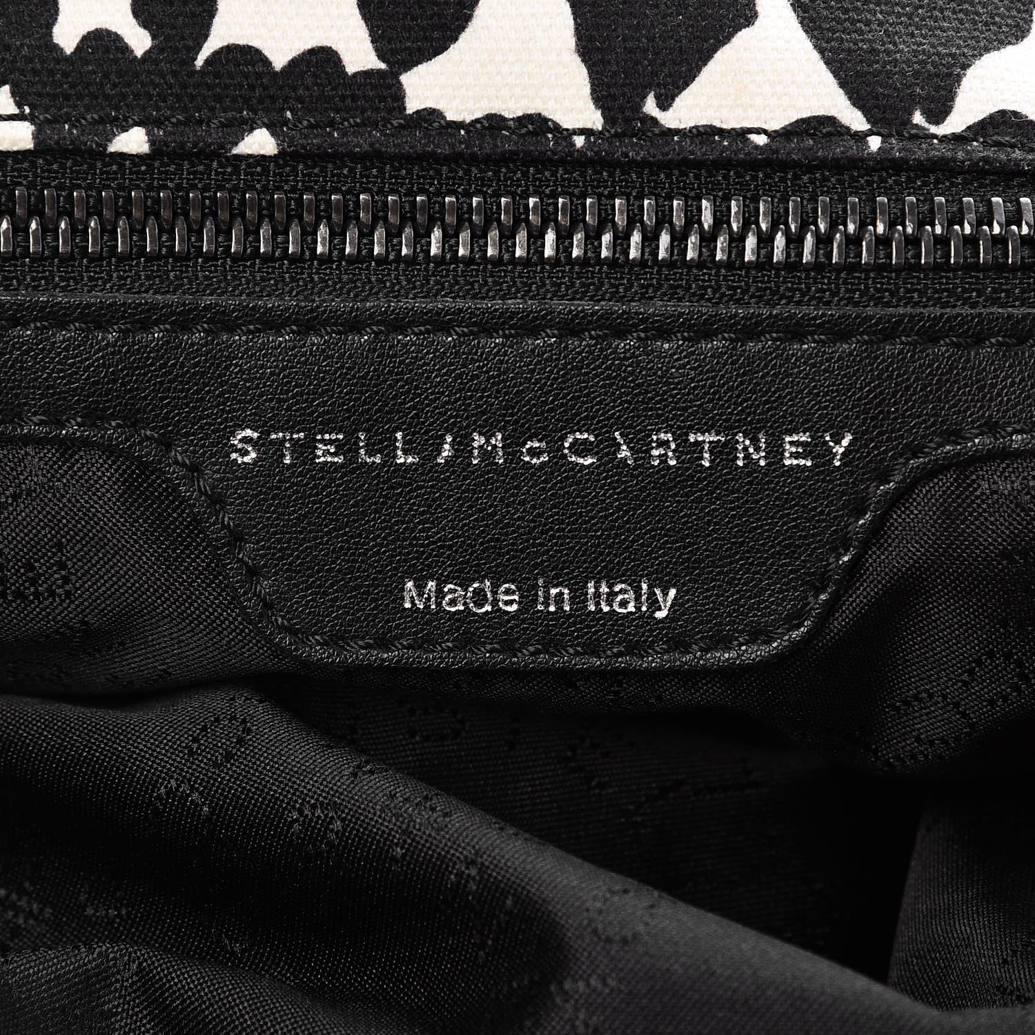 Stella McCartney Shaggy Deer Hearts Falabella Backpack Bag Black 6 of 8