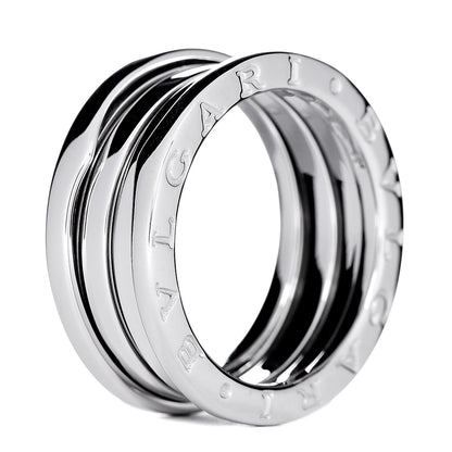 Bulgari 18K White Gold B.Zero1 Three-Band Ring 56 7.5 4 of 6