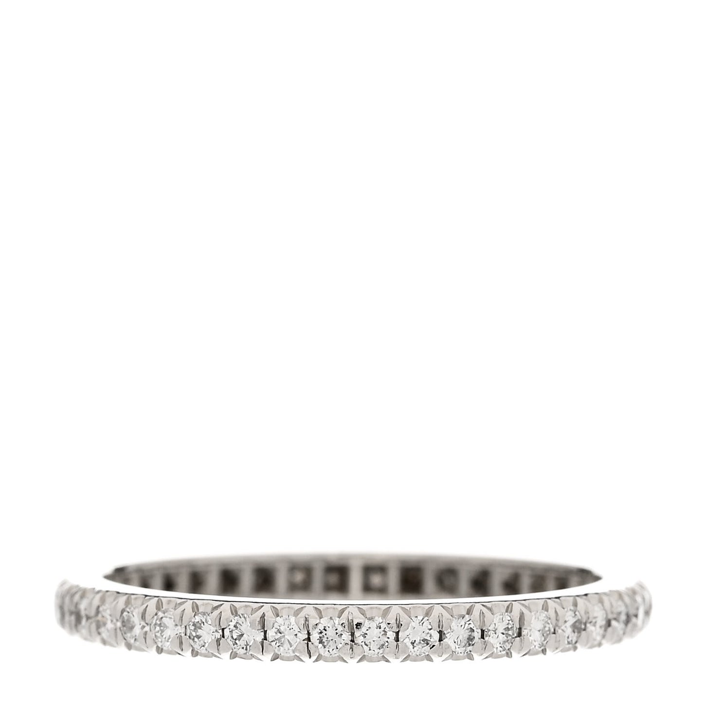 Platinum Diamond .34ctw Soleste Eternity Band Ring 51 5.75