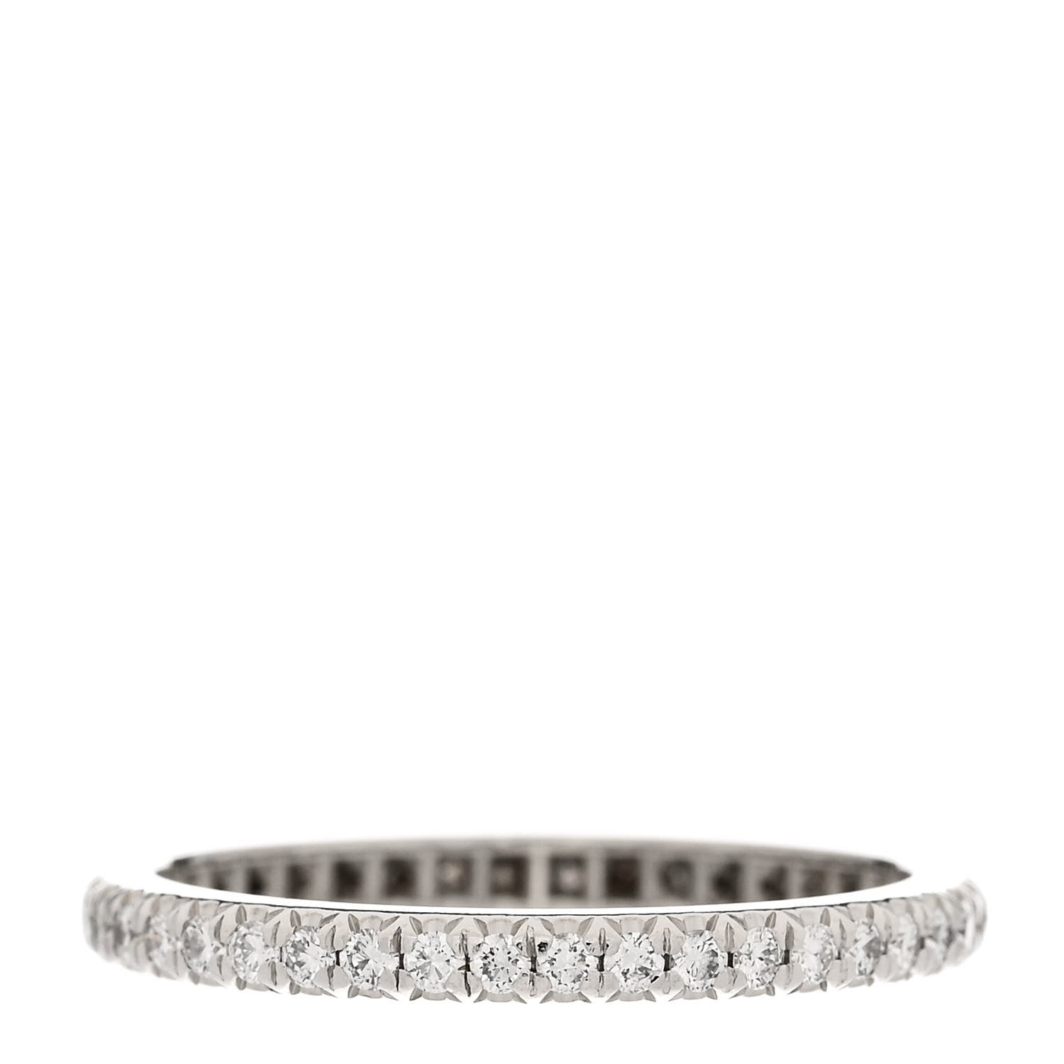 Tiffany Platinum Diamond .34ctw Soleste Eternity Band Ring 51 5.75 3 of 5