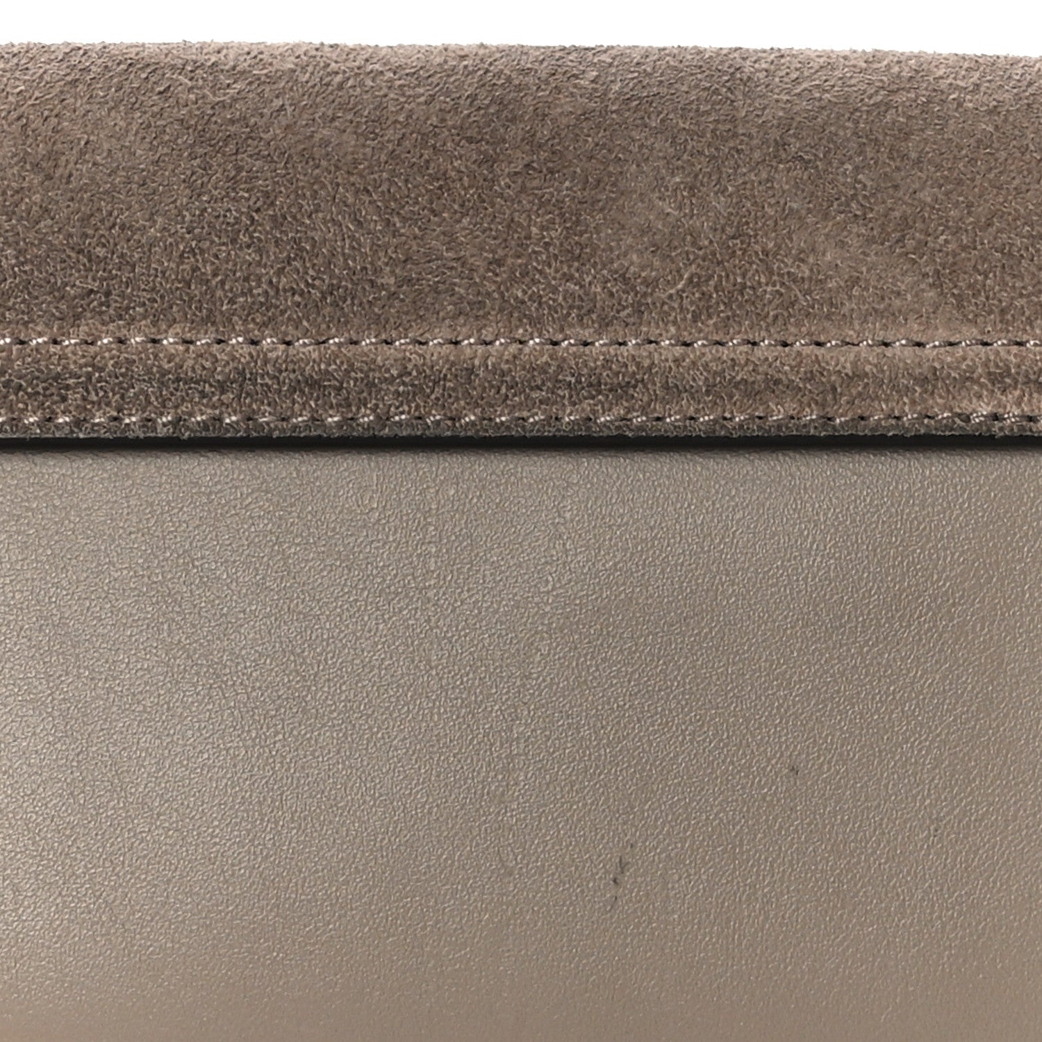 Chloe Suede Calfskin Faye Wallet On Strap Motty Grey 9 of 9