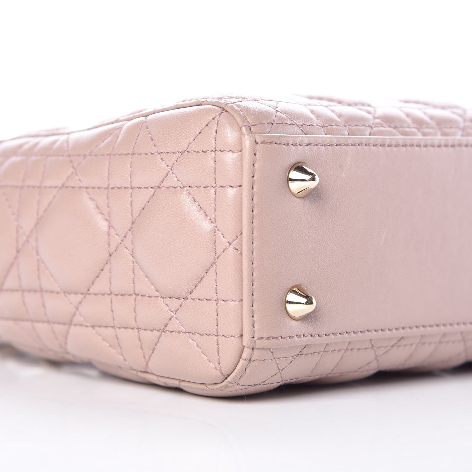 Christian Dior Lambskin Cannage Small Lucky Badges My Lady Dior Taupe 6 of 11