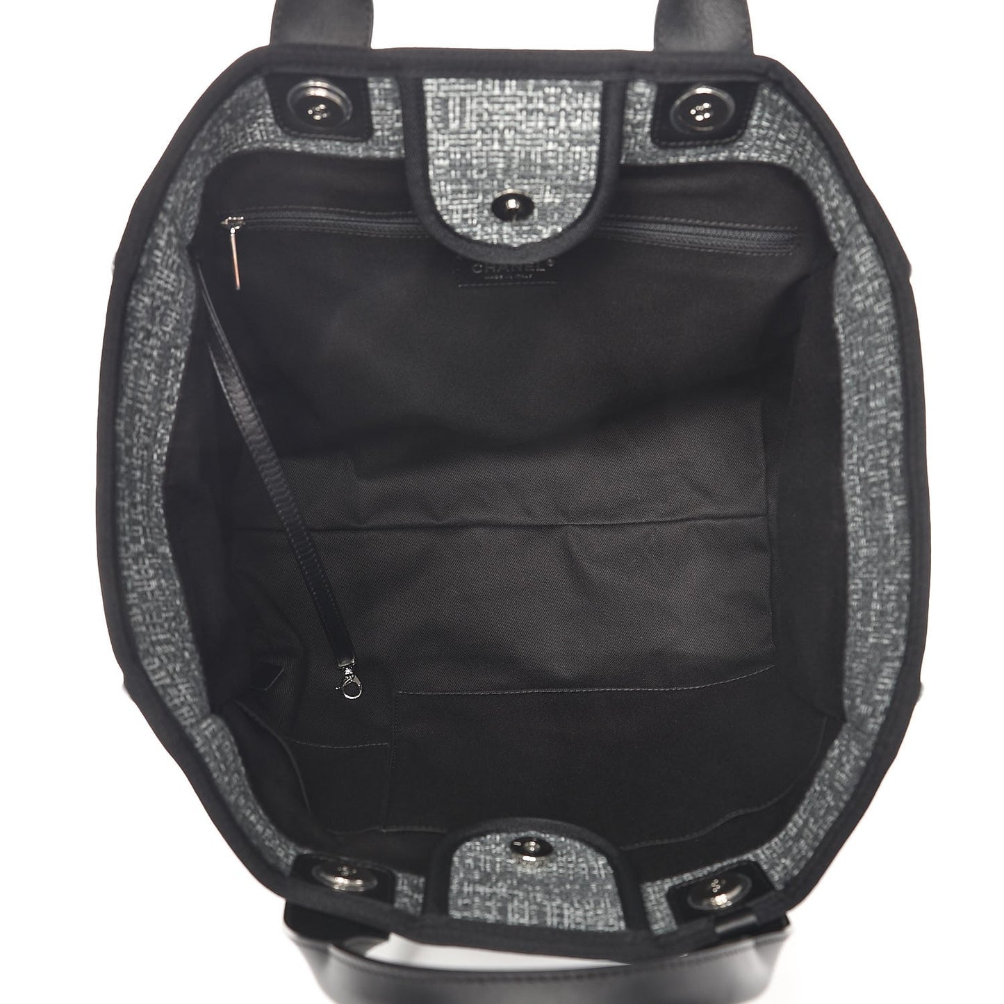 Canvas Large Deauville Tote Charcoal