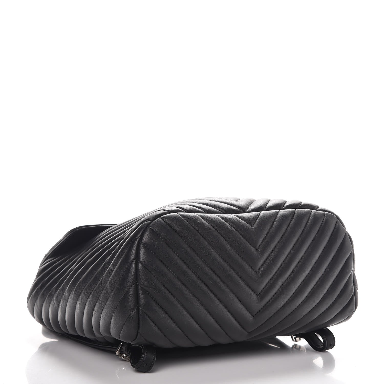 Chanel Calfskin Chevron Quilted Large Urban Spirit Backpack Black 4 of 11