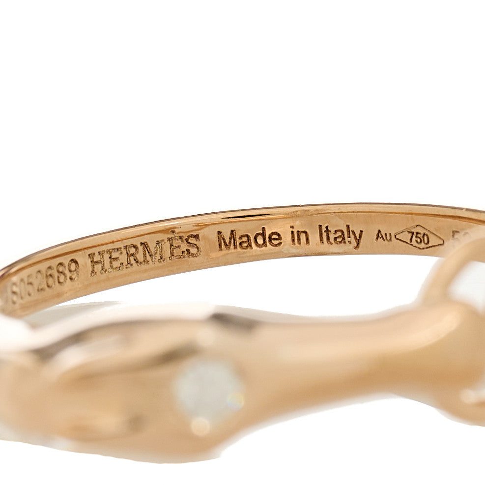 18K Rose Gold Diamond TPM Galop Ring 52 6