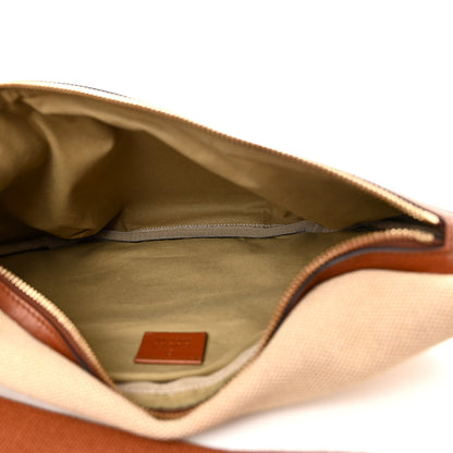 Gucci Vintage Canvas Web Belt Bag Sand Cuir 5 of 10