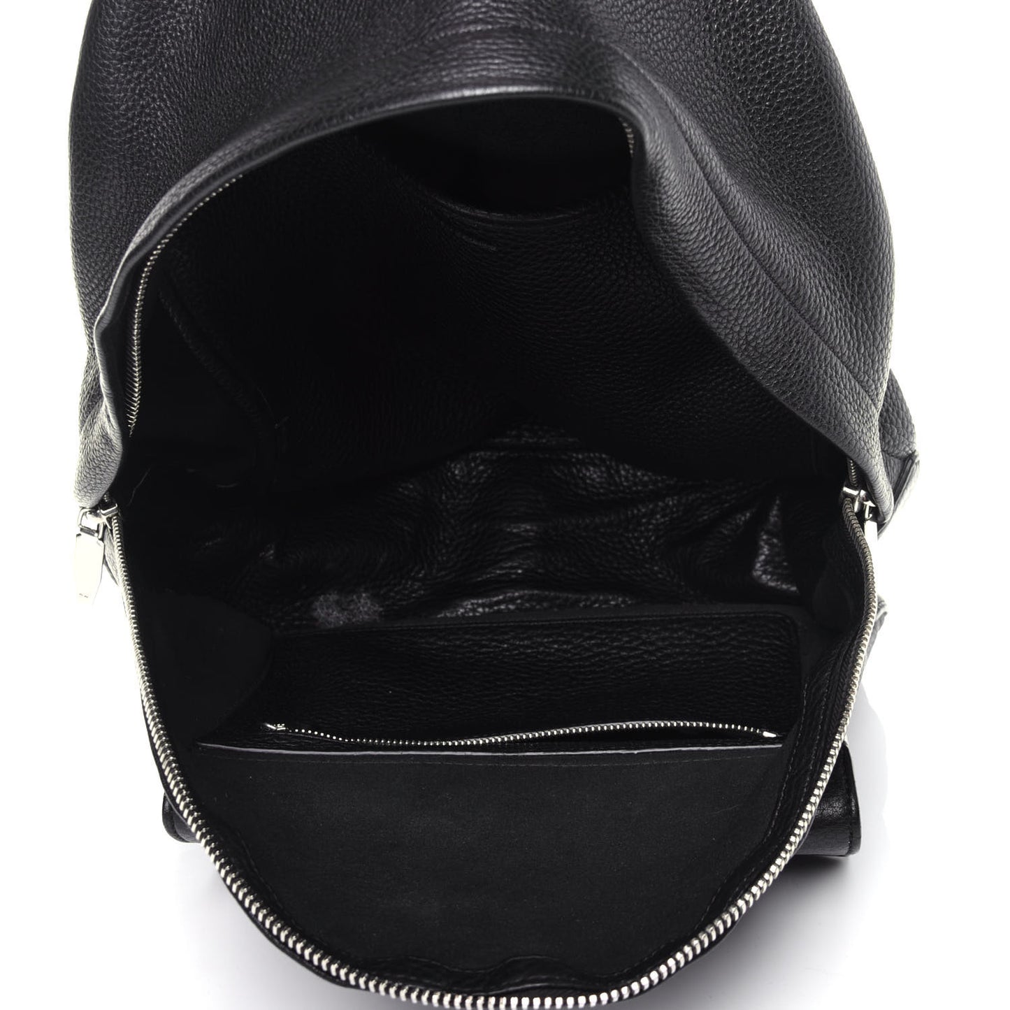 Grained Calfskin Backpack Black