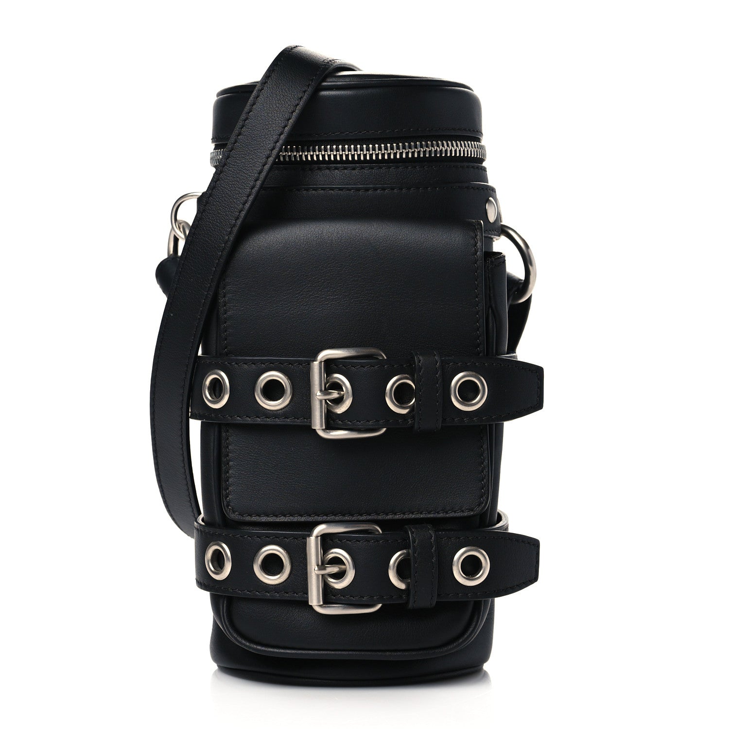 Versace Calfskin Mini Biker Bag Black 1 of 10