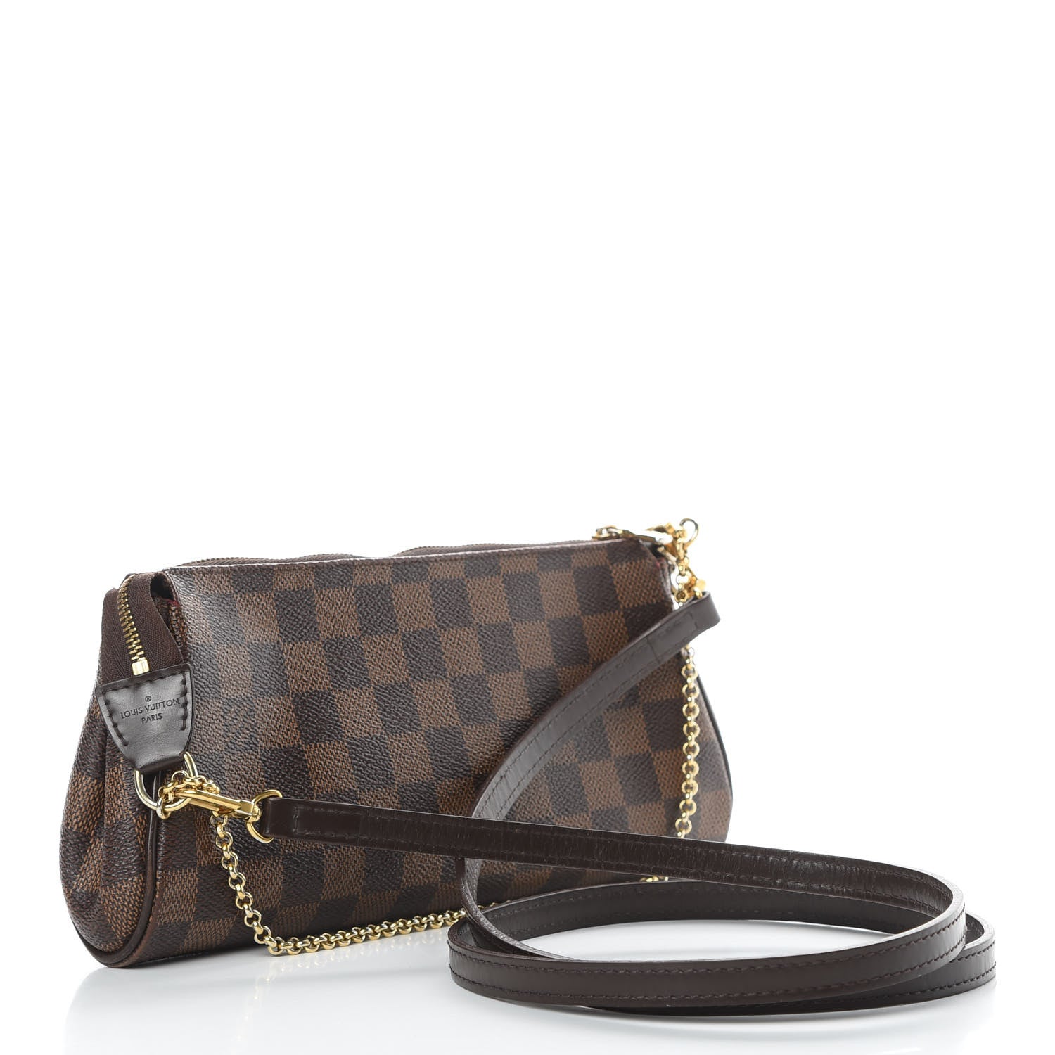 Louis Vuitton Damier Ebene Eva Clutch 3 of 17