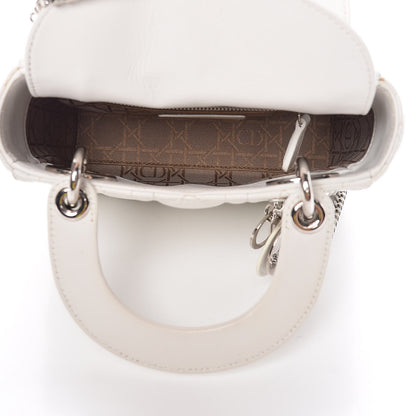 Christian Dior Lambskin Cannage Mini Lady Dior White 5 of 17