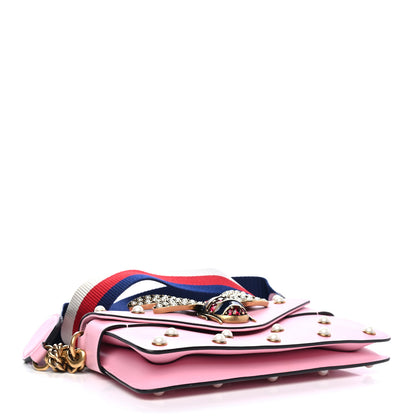 Gucci Nappa Pearl Studded Mini Queen Margaret Broadway Shoulder Bag Sugar Pink 3 of 4