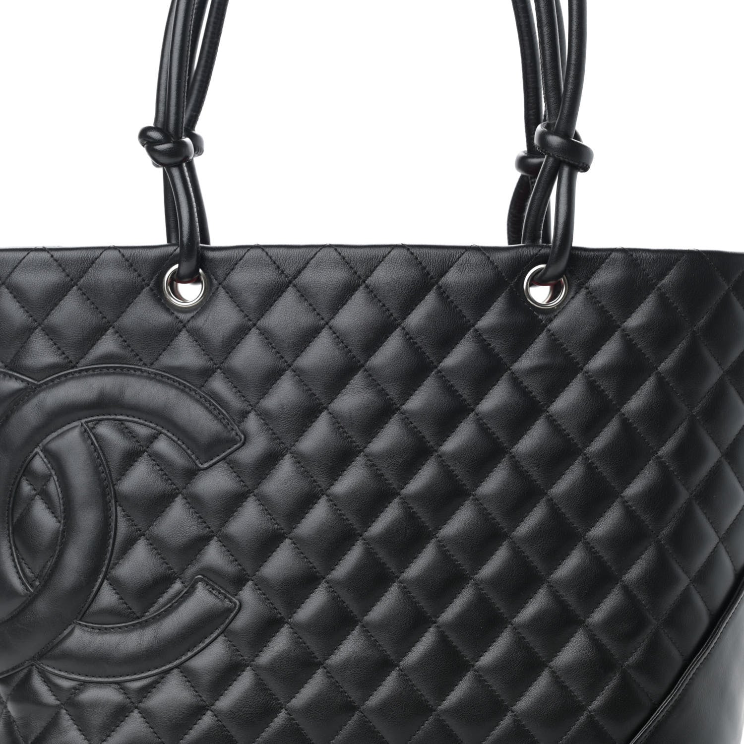 Chanel Calfskin Quilted Large Cambon Tote Black 8 of 16