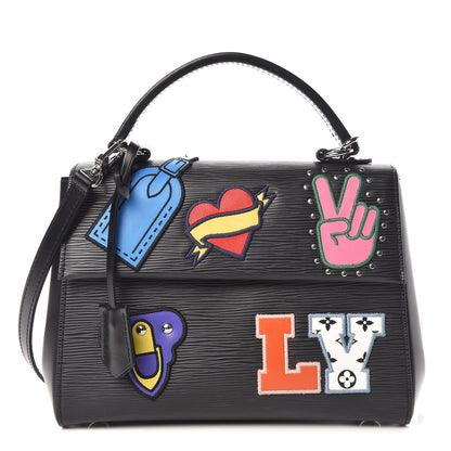 Louis Vuitton Epi Stickers Cluny BB Black 1 of 11