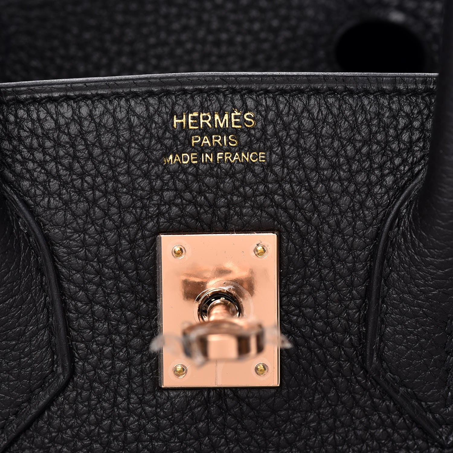 Hermes Togo Birkin 25 Black 17 of 33
