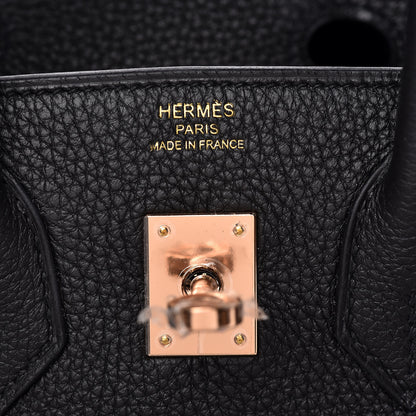 Hermes Togo Birkin 25 Black 17 of 33