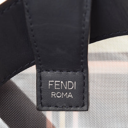 Fendi Mesh Vitello Century F is Fendi Tartan Regular Runaway Satchel Black 7 of 9