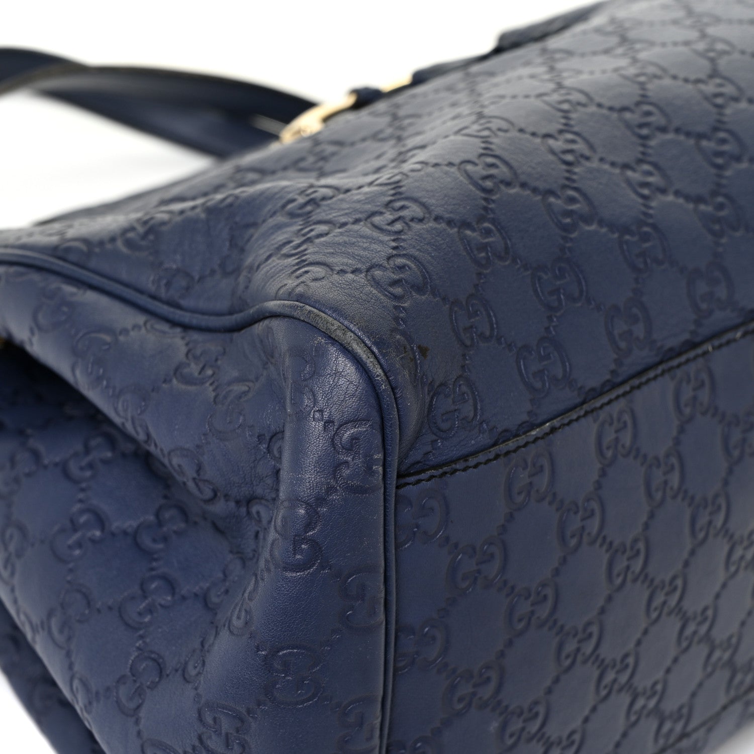 Gucci Guccissima Medium Emily Shoulder Bag Blue 18 of 21