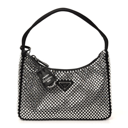 Prada Satin Crystal Mini Re-Edition 2000 Bag Cristal 1 of 11