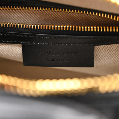 Givenchy Canvas Jacquard Embroidered Calfskin 4G Mini Antigona Black 6 of 17
