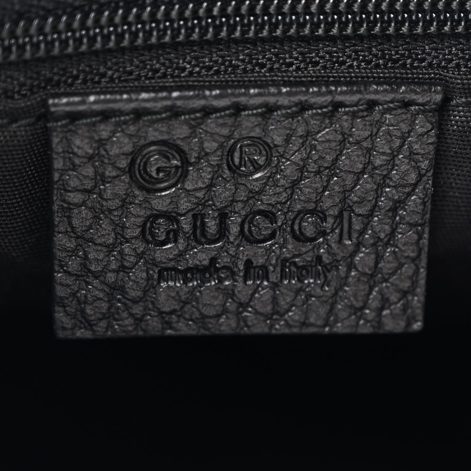 Gucci Monogram Medium D Gold Ring Hobo Black 6 of 10