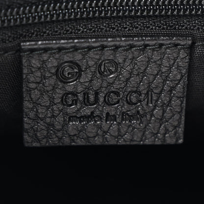 Gucci Monogram Medium D Gold Ring Hobo Black 6 of 10