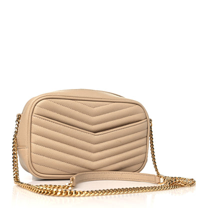 Saint Laurent Grain De Poudre Matelasse Monogram Mini Lou Camera Bag New Powder 3 of 12