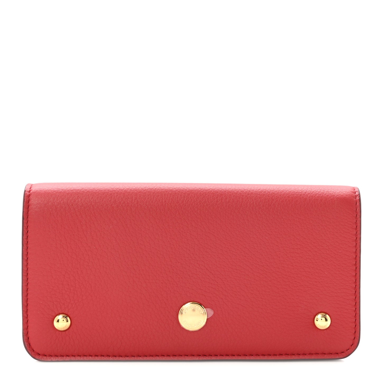 Marais Calfskin Rowe Continental Wallet Dark Carmine