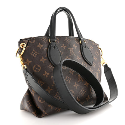 Louis Vuitton Monogram Flower Zipped Tote PM Black 3 of 11