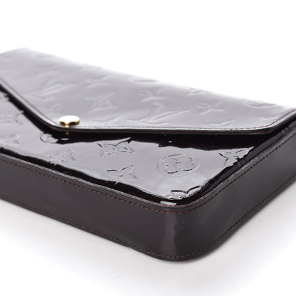 Louis Vuitton Vernis Pochette Felicie Chain Wallet Amarante 8 of 9