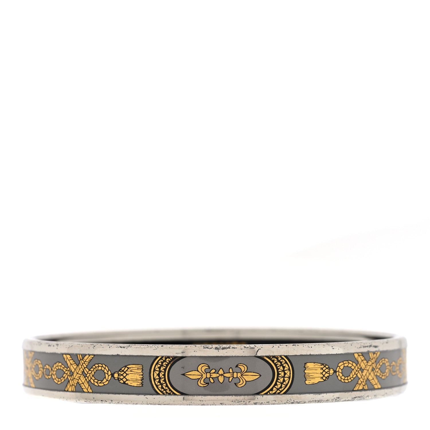 Hermes Enamel Printed Narrow Grand Apparat Bracelet 70 1 of 4